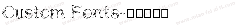 Custom Fonts字体转换